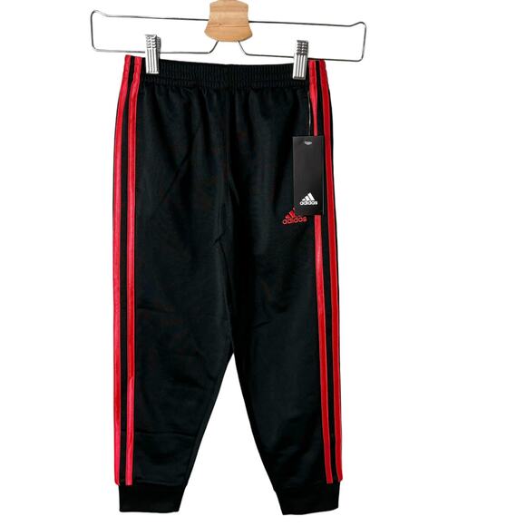 NEW! Adidas Red Stripe Joggers - Picture 1 of 3